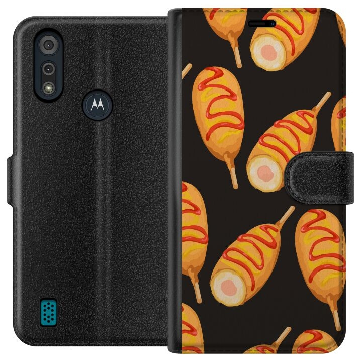 Portemonnee-hoesje voor Motorola Moto E6i met Kippenpoot ontwerp in de groep SMARTPHONE & TABLETS / Mobielbescherming / Motorola bij TP E-commerce Nordic AB (A54323)