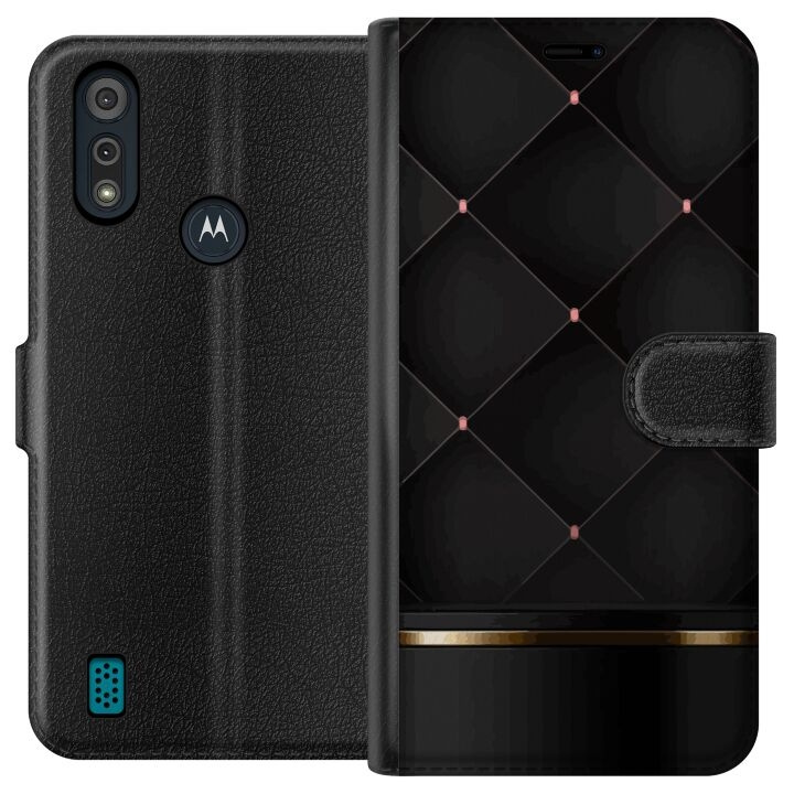 Portemonnee-hoesje voor Motorola Moto E6i met Luxe lijn ontwerp in de groep SMARTPHONE & TABLETS / Mobielbescherming / Motorola bij TP E-commerce Nordic AB (A54329)