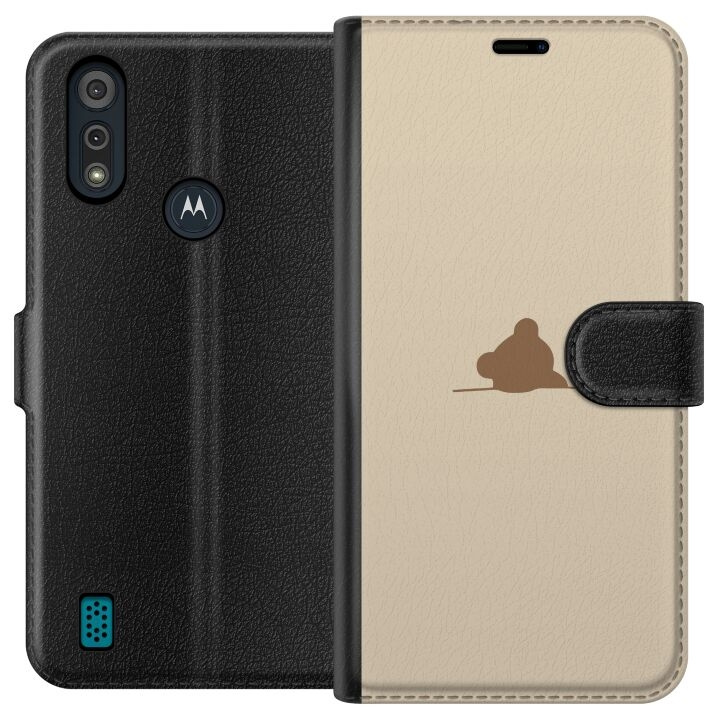 Portemonnee-hoesje voor Motorola Moto E6i met Nalle ontwerp in de groep SMARTPHONE & TABLETS / Mobielbescherming / Motorola bij TP E-commerce Nordic AB (A54334)