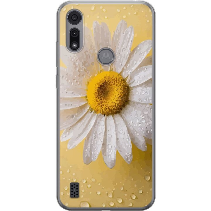 Mobiele hoes voor Motorola Moto E6i met Porseleinbloem ontwerp in de groep SMARTPHONE & TABLETS / Mobielbescherming / Motorola bij TP E-commerce Nordic AB (A54341)