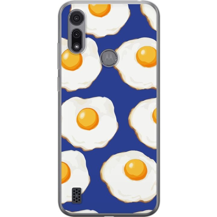 Mobiele hoes voor Motorola Moto E6i met Gebakken eieren ontwerp in de groep SMARTPHONE & TABLETS / Mobielbescherming / Motorola bij TP E-commerce Nordic AB (A54347)