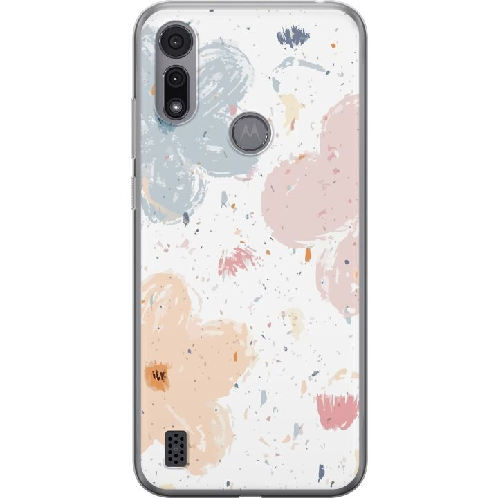 Mobiele hoes voor Motorola Moto E6i met Bloemen ontwerp in de groep SMARTPHONE & TABLETS / Mobielbescherming / Motorola bij TP E-commerce Nordic AB (A54353)