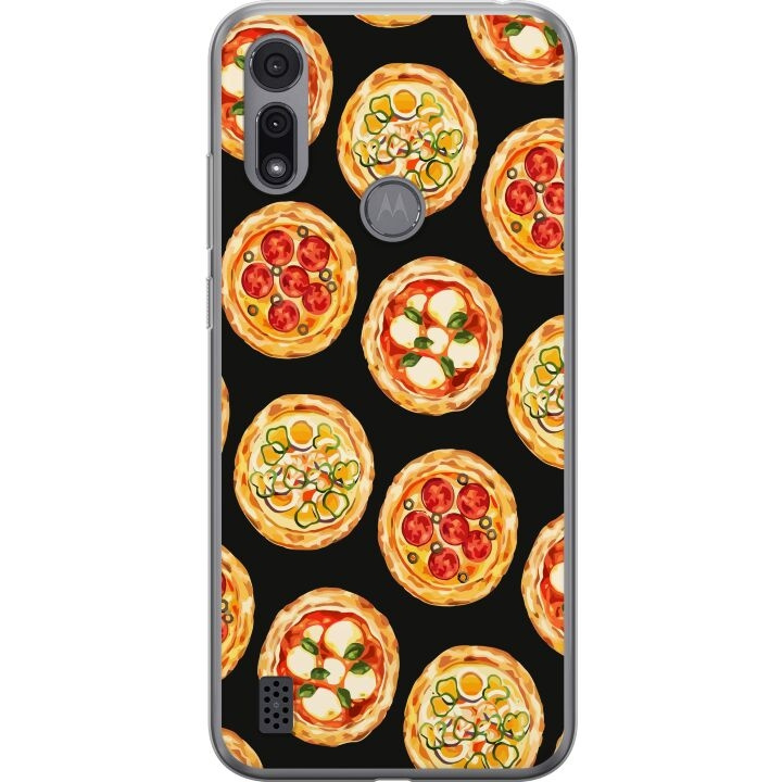 Mobiele hoes voor Motorola Moto E6i met Pizza ontwerp in de groep SMARTPHONE & TABLETS / Mobielbescherming / Motorola bij TP E-commerce Nordic AB (A54354)