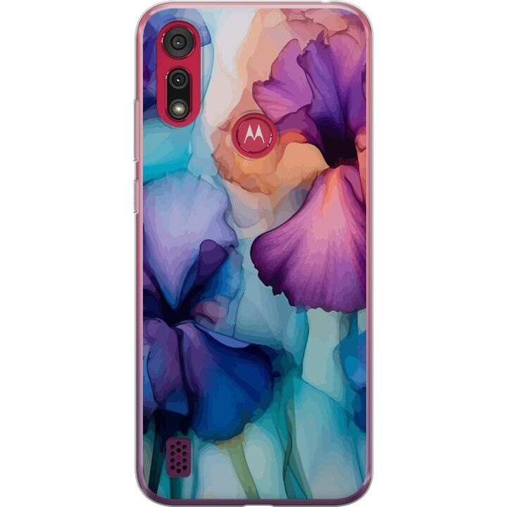 Mobiele hoes voor Motorola Moto E6s (2020) met Magische bloemen ontwerp in de groep SMARTPHONE & TABLETS / Mobielbescherming / Motorola bij TP E-commerce Nordic AB (A54371)