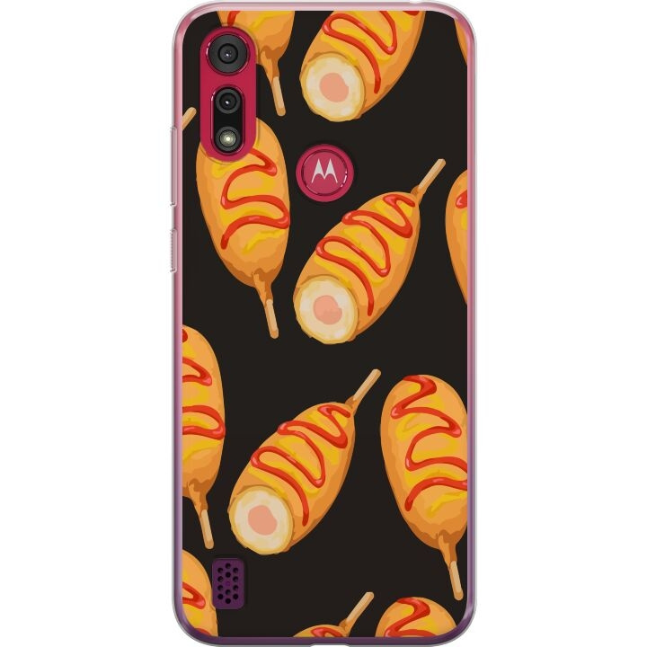 Mobiele hoes voor Motorola Moto E6s (2020) met Kippenpoot ontwerp in de groep SMARTPHONE & TABLETS / Mobielbescherming / Motorola bij TP E-commerce Nordic AB (A54377)