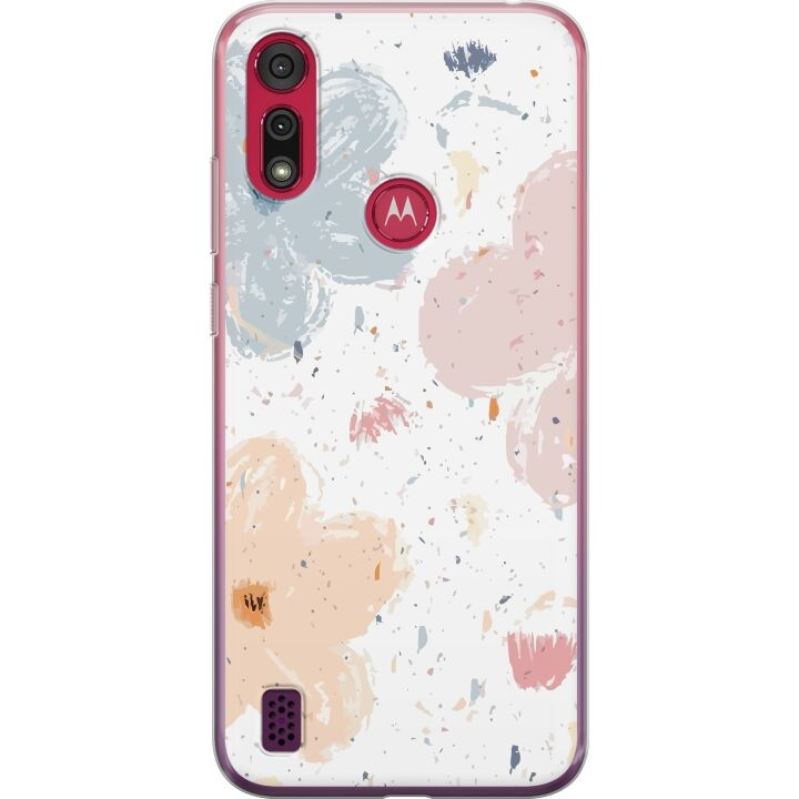 Mobiele hoes voor Motorola Moto E6s (2020) met Bloemen ontwerp in de groep SMARTPHONE & TABLETS / Mobielbescherming / Motorola bij TP E-commerce Nordic AB (A54380)