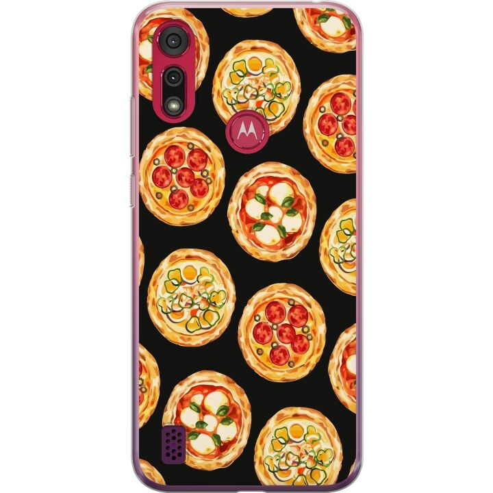 Mobiele hoes voor Motorola Moto E6s (2020) met Pizza ontwerp in de groep SMARTPHONE & TABLETS / Mobielbescherming / Motorola bij TP E-commerce Nordic AB (A54381)