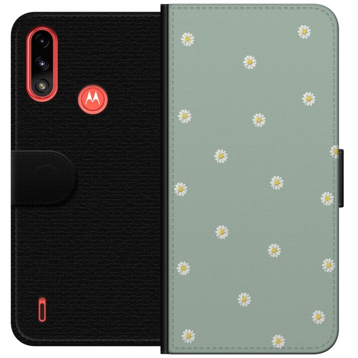 Portemonnee-hoesje voor Motorola Moto E7 Power met Priesterkragen ontwerp in de groep SMARTPHONE & TABLETS / Mobielbescherming / Motorola bij TP E-commerce Nordic AB (A54426)