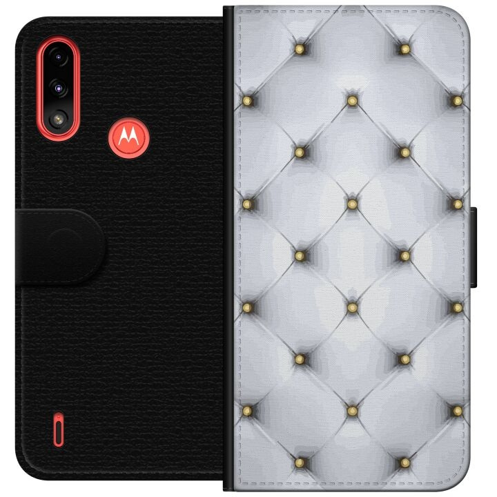 Portemonnee-hoesje voor Motorola Moto E7 Power met Luxe ontwerp in de groep SMARTPHONE & TABLETS / Mobielbescherming / Motorola bij TP E-commerce Nordic AB (A54436)