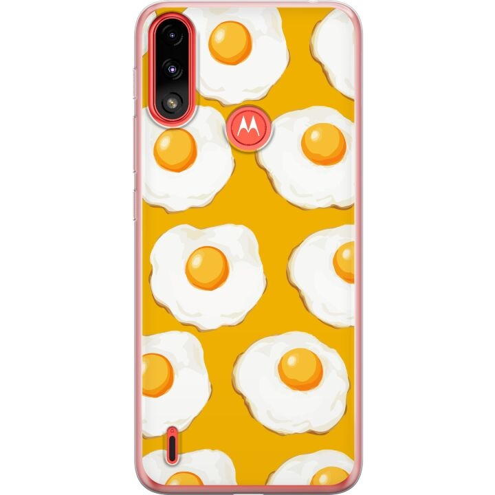 Mobiele hoes voor Motorola Moto E7 Power met Gebakken ei ontwerp in de groep SMARTPHONE & TABLETS / Mobielbescherming / Motorola bij TP E-commerce Nordic AB (A54451)