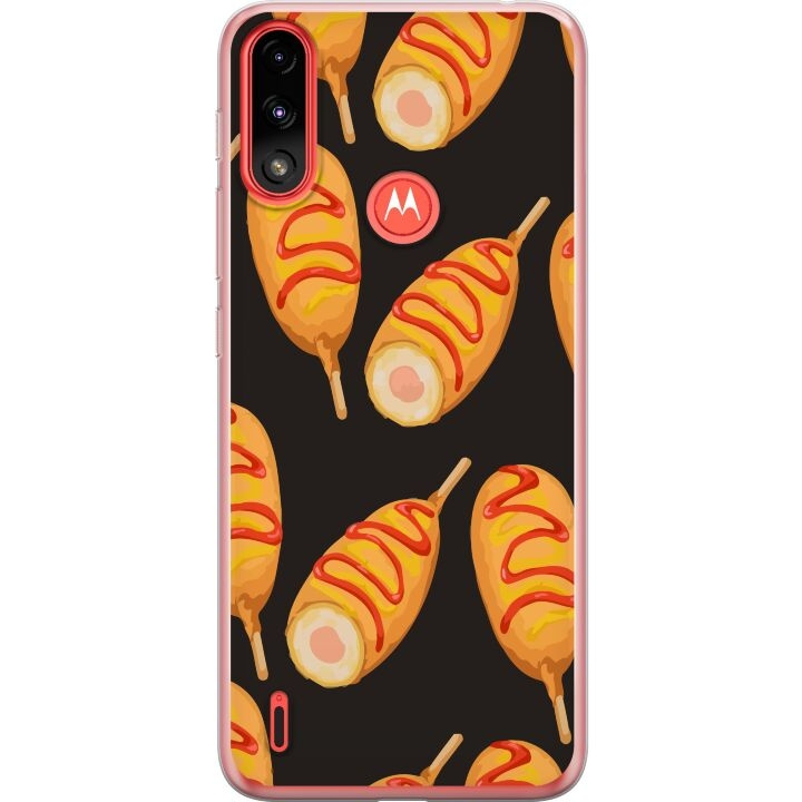 Mobiele hoes voor Motorola Moto E7 Power met Kippenpoot ontwerp in de groep SMARTPHONE & TABLETS / Mobielbescherming / Motorola bij TP E-commerce Nordic AB (A54458)