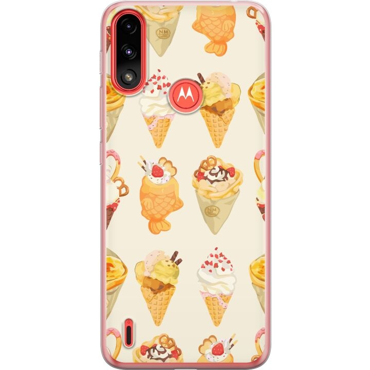 Mobiele hoes voor Motorola Moto E7 Power met Glasachtig ontwerp in de groep SMARTPHONE & TABLETS / Mobielbescherming / Motorola bij TP E-commerce Nordic AB (A54460)