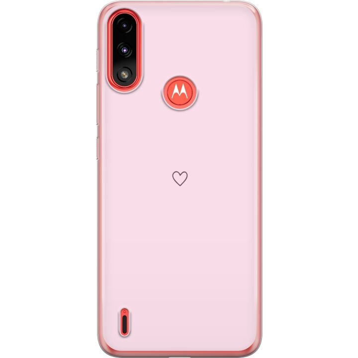 Mobiele hoes voor Motorola Moto E7 Power met Hart ontwerp in de groep SMARTPHONE & TABLETS / Mobielbescherming / Motorola bij TP E-commerce Nordic AB (A54468)