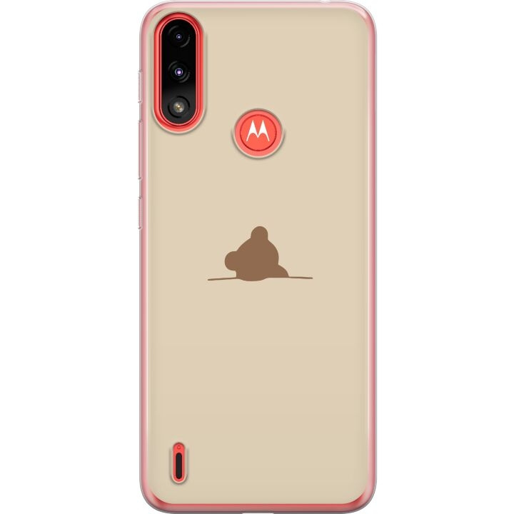 Mobiele hoes voor Motorola Moto E7 Power met Nalle ontwerp in de groep SMARTPHONE & TABLETS / Mobielbescherming / Motorola bij TP E-commerce Nordic AB (A54469)