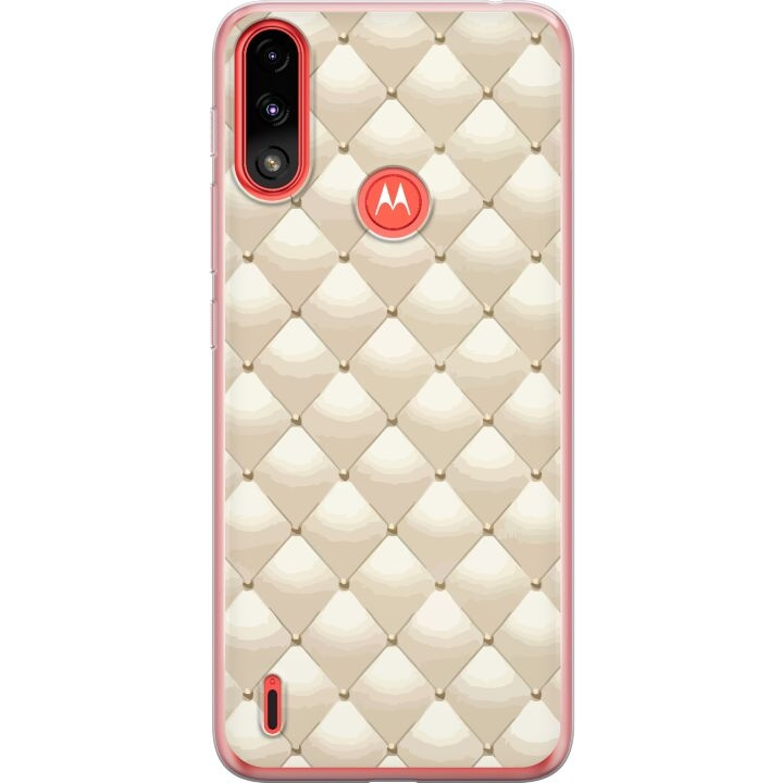 Mobiele hoes voor Motorola Moto E7 Power met Goudglans ontwerp in de groep SMARTPHONE & TABLETS / Mobielbescherming / Motorola bij TP E-commerce Nordic AB (A54475)