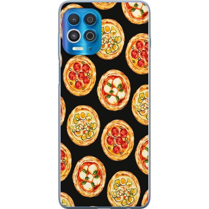 Mobiele hoes voor Motorola Edge S met Pizza ontwerp in de groep SMARTPHONE & TABLETS / Mobielbescherming / Motorola bij TP E-commerce Nordic AB (A54570)