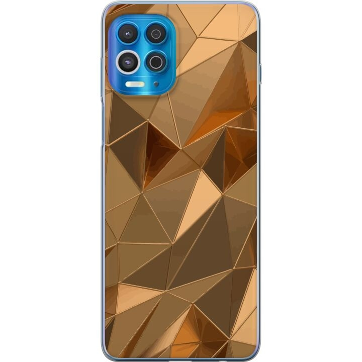 Mobiele hoes voor Motorola Edge S met 3D Goud ontwerp in de groep SMARTPHONE & TABLETS / Mobielbescherming / Motorola bij TP E-commerce Nordic AB (A54581)