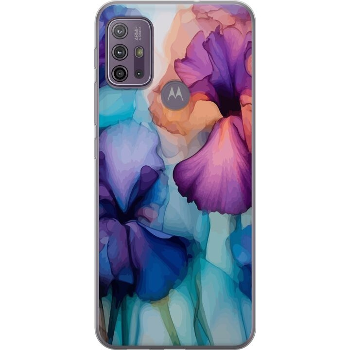 Mobiele hoes voor Motorola Moto G10 met Magische bloemen ontwerp in de groep SMARTPHONE & TABLETS / Mobielbescherming / Motorola bij TP E-commerce Nordic AB (A54587)