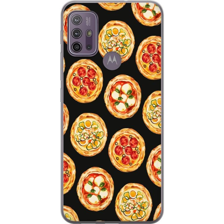 Mobiele hoes voor Motorola Moto G10 met Pizza ontwerp in de groep SMARTPHONE & TABLETS / Mobielbescherming / Motorola bij TP E-commerce Nordic AB (A54597)