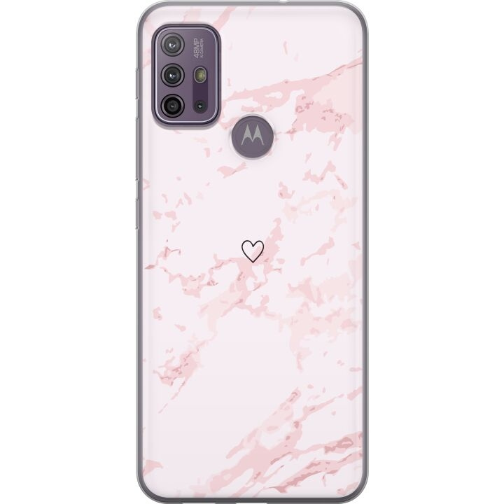 Mobiele hoes voor Motorola Moto G10 met Roze Hart ontwerp in de groep SMARTPHONE & TABLETS / Mobielbescherming / Motorola bij TP E-commerce Nordic AB (A54607)