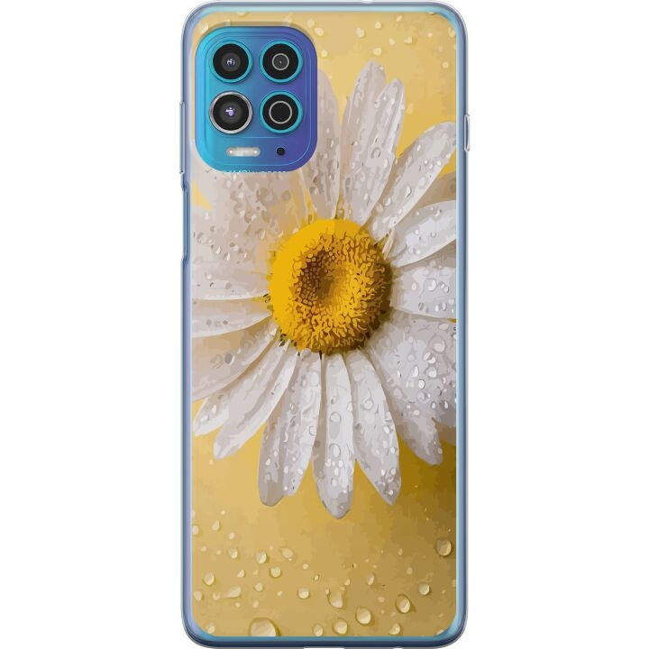 Mobiele hoes voor Motorola Moto G100 met Porseleinbloem ontwerp in de groep SMARTPHONE & TABLETS / Mobielbescherming / Motorola bij TP E-commerce Nordic AB (A54611)