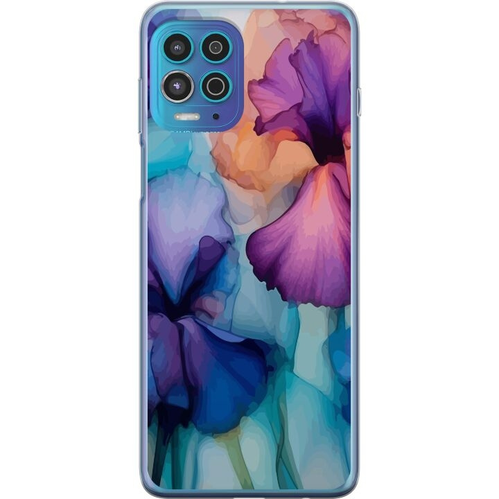 Mobiele hoes voor Motorola Moto G100 met Magische bloemen ontwerp in de groep SMARTPHONE & TABLETS / Mobielbescherming / Motorola bij TP E-commerce Nordic AB (A54614)