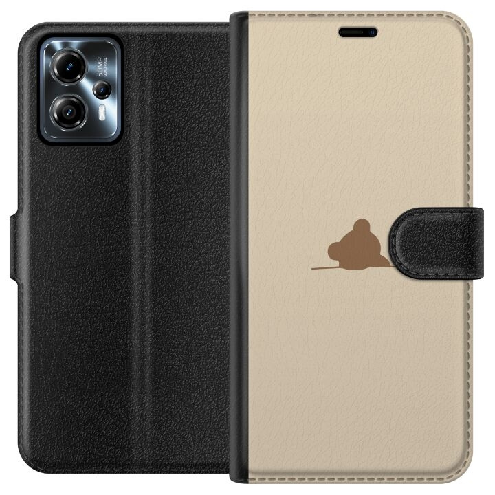 Portemonnee-hoesje voor Motorola Moto G13 met Nalle ontwerp in de groep SMARTPHONE & TABLETS / Mobielbescherming / Motorola bij TP E-commerce Nordic AB (A54658)