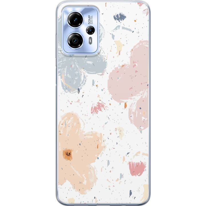 Mobiele hoes voor Motorola Moto G13 met Bloemen ontwerp in de groep SMARTPHONE & TABLETS / Mobielbescherming / Motorola bij TP E-commerce Nordic AB (A54677)