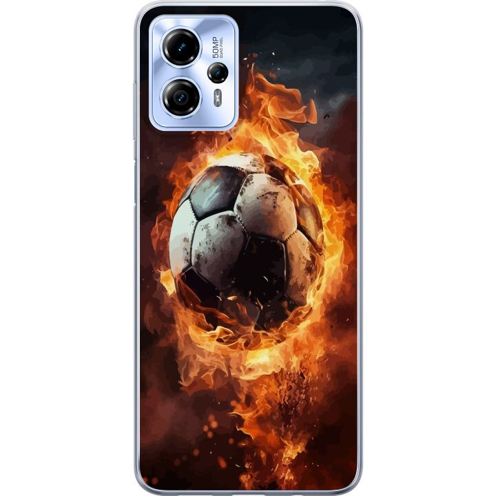 Mobiele hoes voor Motorola Moto G13 met Voetbal ontwerp in de groep SMARTPHONE & TABLETS / Mobielbescherming / Motorola bij TP E-commerce Nordic AB (A54686)