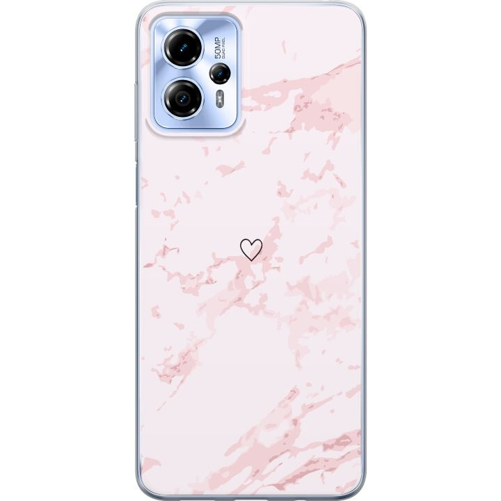 Mobiele hoes voor Motorola Moto G13 met Roze Hart ontwerp in de groep SMARTPHONE & TABLETS / Mobielbescherming / Motorola bij TP E-commerce Nordic AB (A54688)