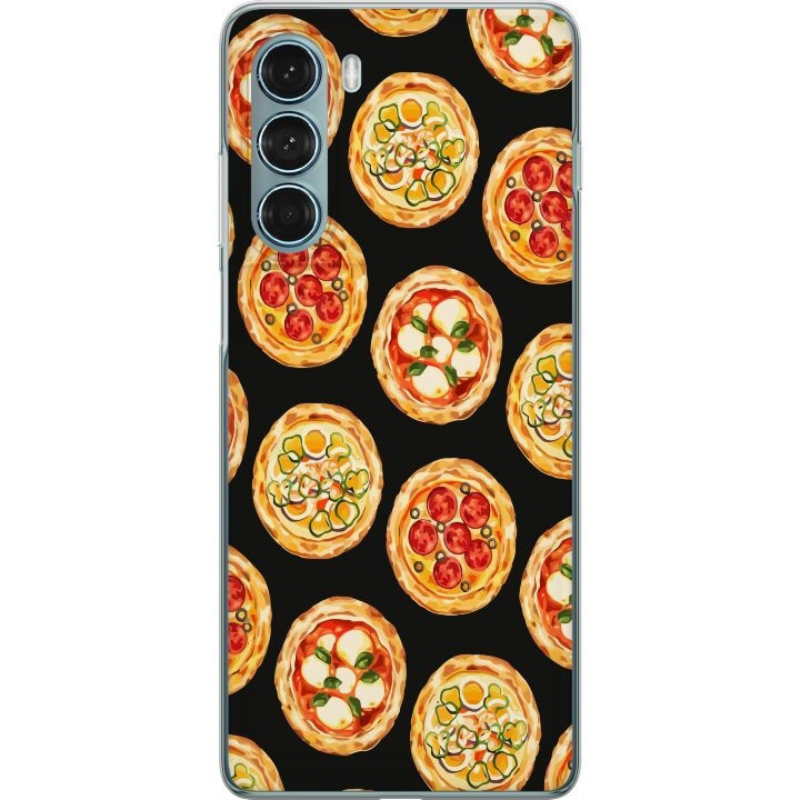 Mobiele hoes voor Motorola Moto G200 5G met Pizza ontwerp in de groep SMARTPHONE & TABLETS / Mobielbescherming / Motorola bij TP E-commerce Nordic AB (A54732)