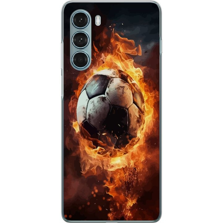 Mobiele hoes voor Motorola Moto G200 5G met Voetbal ontwerp in de groep SMARTPHONE & TABLETS / Mobielbescherming / Motorola bij TP E-commerce Nordic AB (A54740)