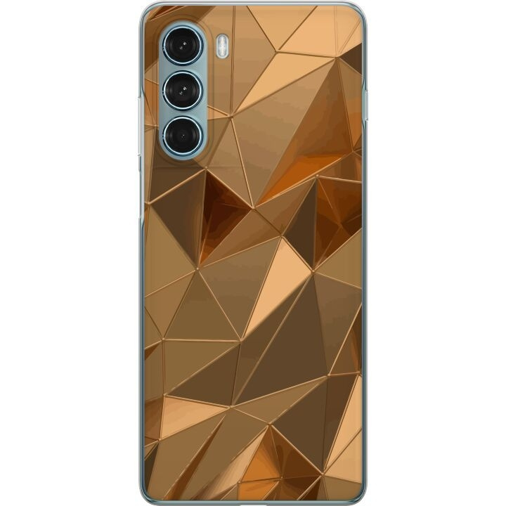 Mobiele hoes voor Motorola Moto G200 5G met 3D Goud ontwerp in de groep SMARTPHONE & TABLETS / Mobielbescherming / Motorola bij TP E-commerce Nordic AB (A54743)