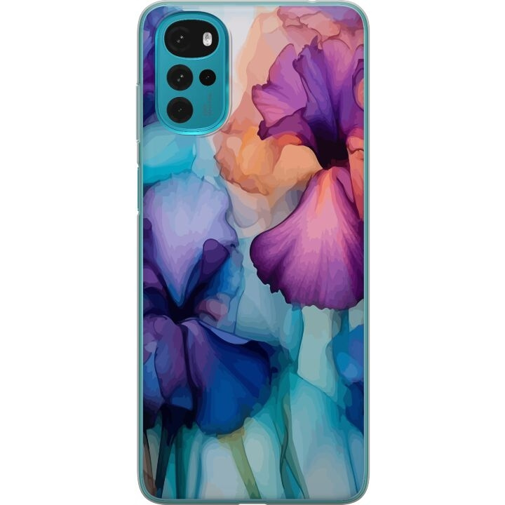 Mobiele hoes voor Motorola Moto G22 met Magische bloemen ontwerp in de groep SMARTPHONE & TABLETS / Mobielbescherming / Motorola bij TP E-commerce Nordic AB (A54749)