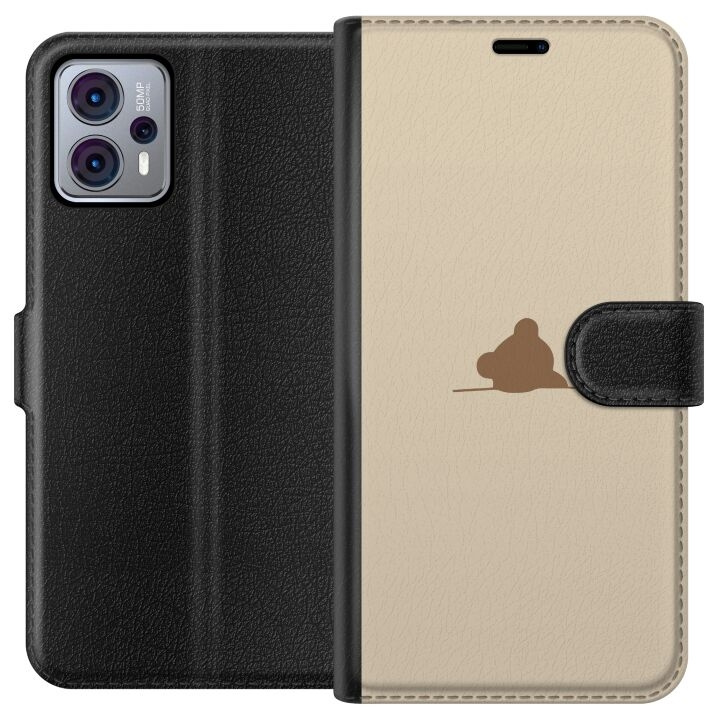 Portemonnee-hoesje voor Motorola Moto G23 met Nalle ontwerp in de groep SMARTPHONE & TABLETS / Mobielbescherming / Motorola bij TP E-commerce Nordic AB (A54793)