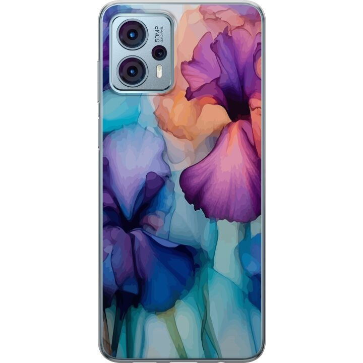 Mobiele hoes voor Motorola Moto G23 met Magische bloemen ontwerp in de groep SMARTPHONE & TABLETS / Mobielbescherming / Motorola bij TP E-commerce Nordic AB (A54803)