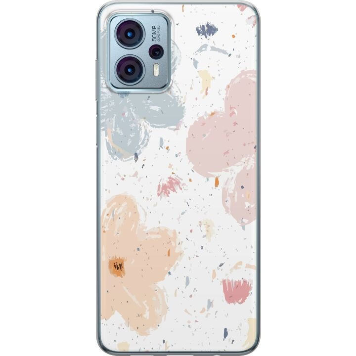 Mobiele hoes voor Motorola Moto G23 met Bloemen ontwerp in de groep SMARTPHONE & TABLETS / Mobielbescherming / Motorola bij TP E-commerce Nordic AB (A54812)