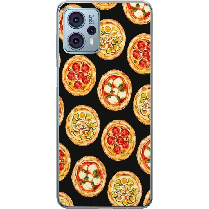 Mobiele hoes voor Motorola Moto G23 met Pizza ontwerp in de groep SMARTPHONE & TABLETS / Mobielbescherming / Motorola bij TP E-commerce Nordic AB (A54813)