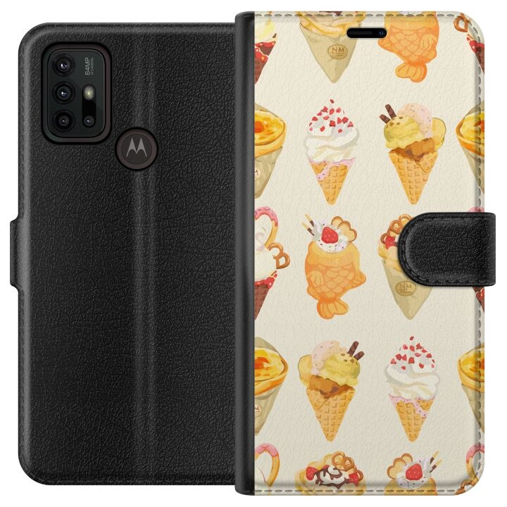 Portemonnee-hoesje voor Motorola Moto G30 met Glasachtig ontwerp in de groep SMARTPHONE & TABLETS / Mobielbescherming / Motorola bij TP E-commerce Nordic AB (A54838)