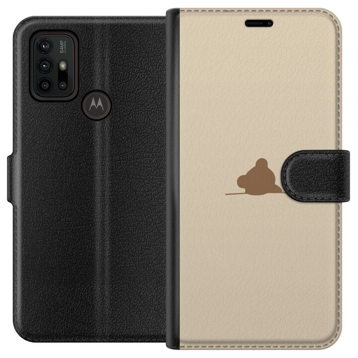 Portemonnee-hoesje voor Motorola Moto G30 met Nalle ontwerp in de groep SMARTPHONE & TABLETS / Mobielbescherming / Motorola bij TP E-commerce Nordic AB (A54847)