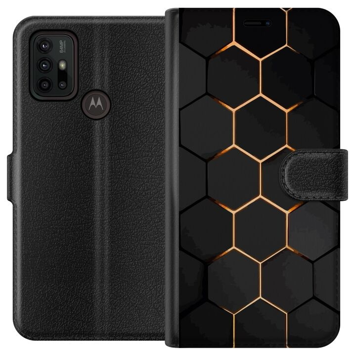 Portemonnee-hoesje voor Motorola Moto G30 met Luxe Patroon ontwerp in de groep SMARTPHONE & TABLETS / Mobielbescherming / Motorola bij TP E-commerce Nordic AB (A54852)