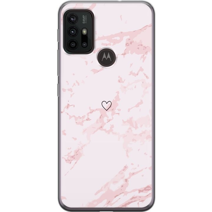 Mobiele hoes voor Motorola Moto G30 met Roze Hart ontwerp in de groep SMARTPHONE & TABLETS / Mobielbescherming / Motorola bij TP E-commerce Nordic AB (A54877)