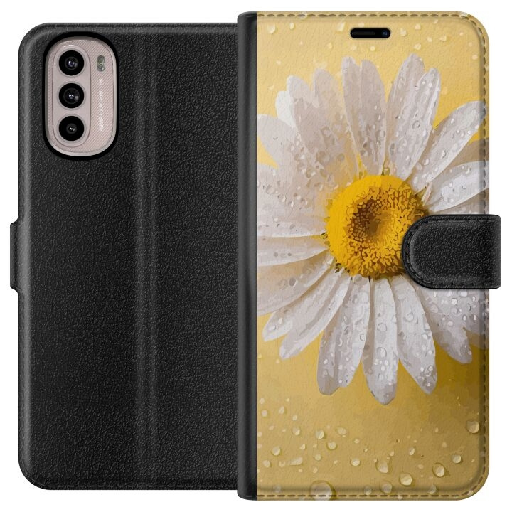 Portemonnee-hoesje voor Motorola Moto G31 met Porseleinbloem ontwerp in de groep SMARTPHONE & TABLETS / Mobielbescherming / Motorola bij TP E-commerce Nordic AB (A54881)