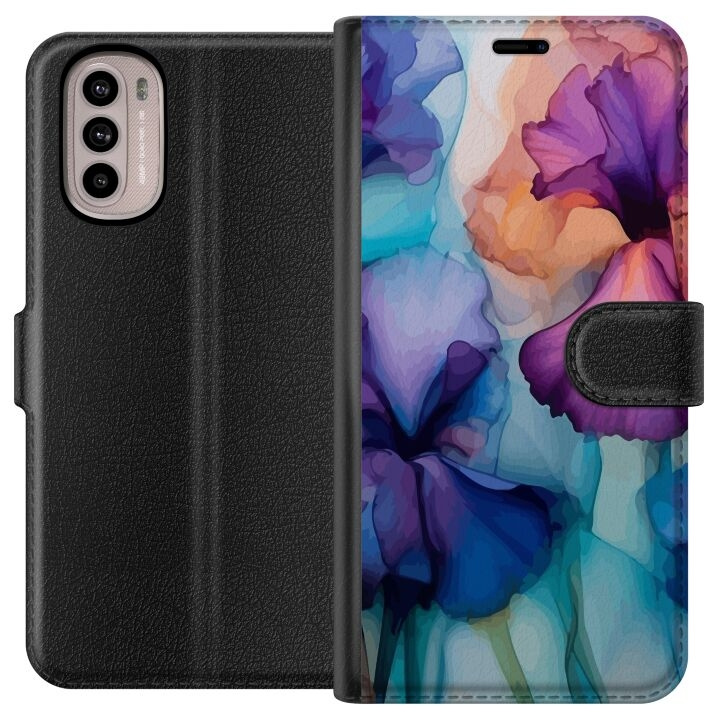 Portemonnee-hoesje voor Motorola Moto G31 met Magische bloemen ontwerp in de groep SMARTPHONE & TABLETS / Mobielbescherming / Motorola bij TP E-commerce Nordic AB (A54884)