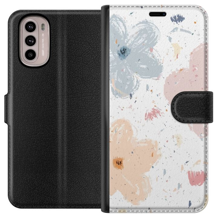 Portemonnee-hoesje voor Motorola Moto G31 met Bloemen ontwerp in de groep SMARTPHONE & TABLETS / Mobielbescherming / Motorola bij TP E-commerce Nordic AB (A54893)