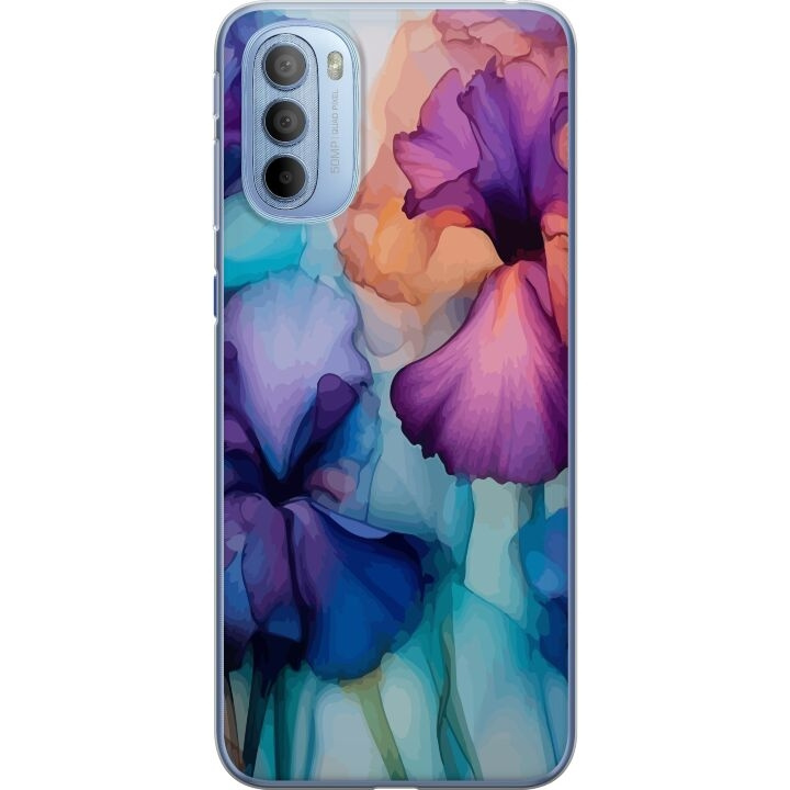 Mobiele hoes voor Motorola Moto G31 met Magische bloemen ontwerp in de groep SMARTPHONE & TABLETS / Mobielbescherming / Motorola bij TP E-commerce Nordic AB (A54911)