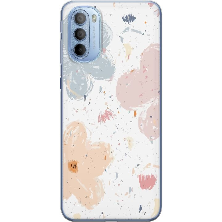 Mobiele hoes voor Motorola Moto G31 met Bloemen ontwerp in de groep SMARTPHONE & TABLETS / Mobielbescherming / Motorola bij TP E-commerce Nordic AB (A54920)