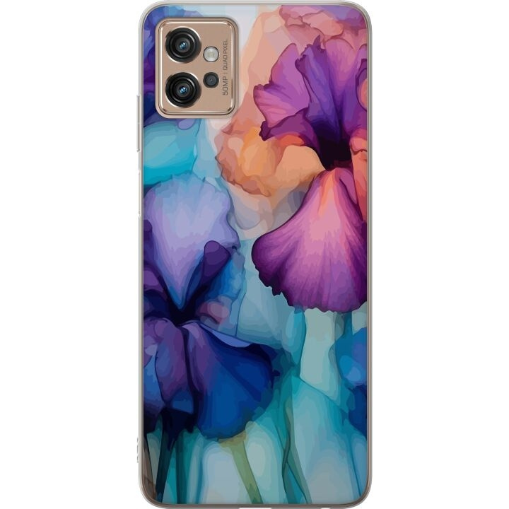 Mobiele hoes voor Motorola Moto G32 met Magische bloemen ontwerp in de groep SMARTPHONE & TABLETS / Mobielbescherming / Motorola bij TP E-commerce Nordic AB (A54938)