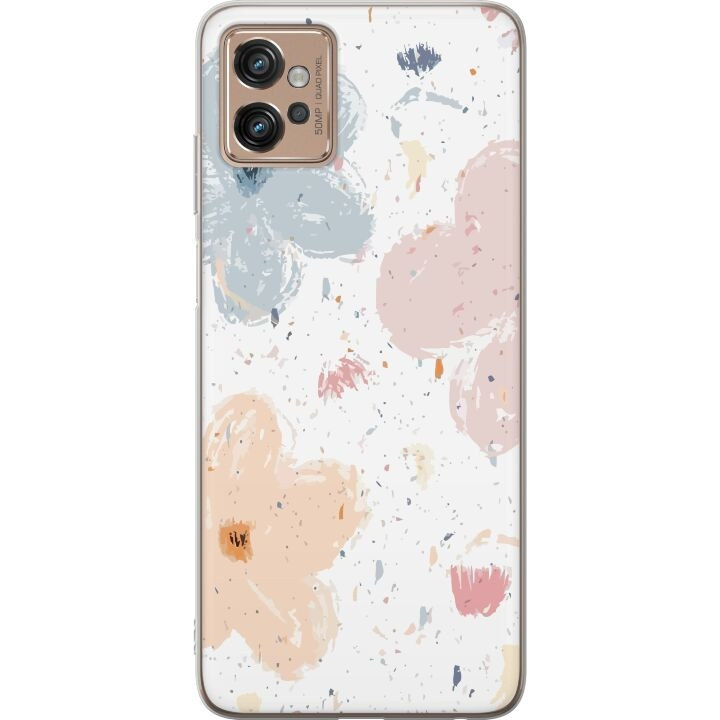 Mobiele hoes voor Motorola Moto G32 met Bloemen ontwerp in de groep SMARTPHONE & TABLETS / Mobielbescherming / Motorola bij TP E-commerce Nordic AB (A54947)