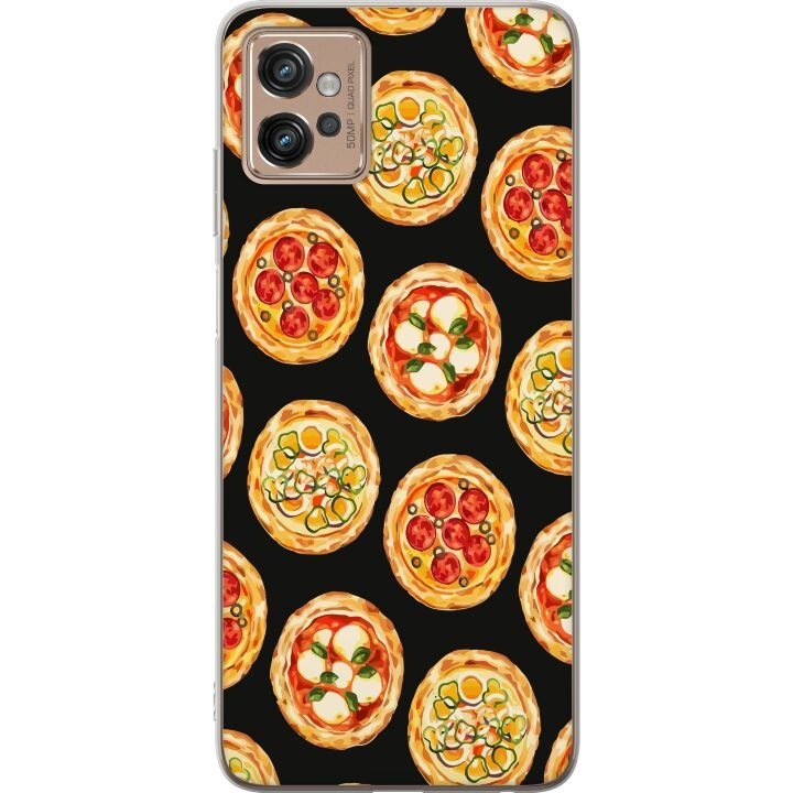 Mobiele hoes voor Motorola Moto G32 met Pizza ontwerp in de groep SMARTPHONE & TABLETS / Mobielbescherming / Motorola bij TP E-commerce Nordic AB (A54948)